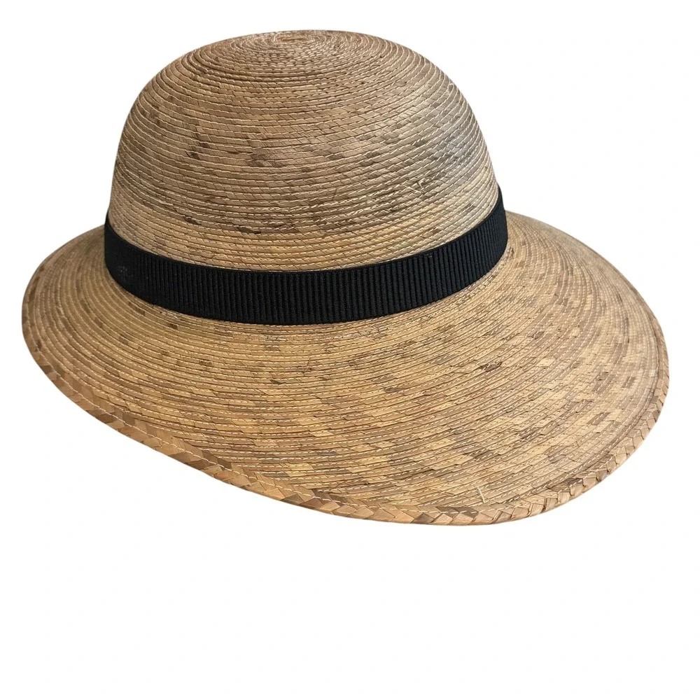 Tula Laurrel Natural Palm Straw Hat Beige Tan Cottagecore Sun Vacation Beach